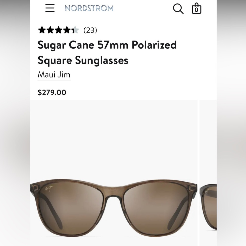Maui Jim NEW Sugar Cane 57mm Polarized Plus sunglasses
